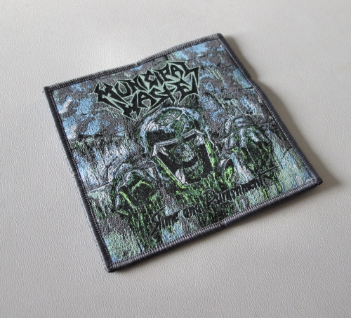 MUNICIPAL WASTE - Slime and Punishment [gray] -- woven patch.JPG