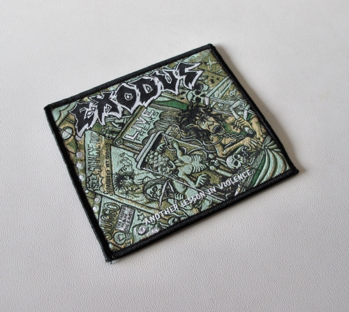 EXODUS - Another Lesson in Violence [black] -- woven patch.JPG