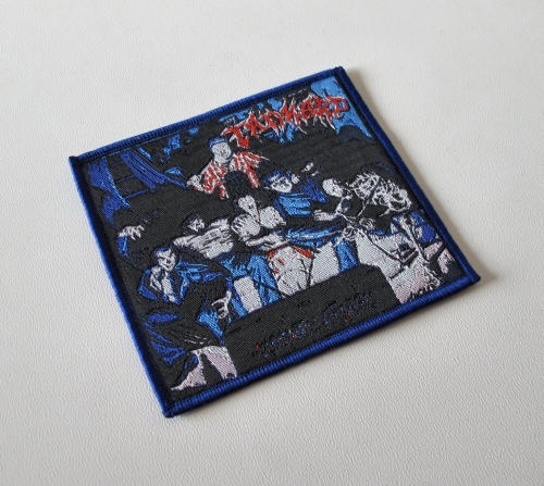 TANKARD - Zombie Attack [blue] -- woven patch.JPG