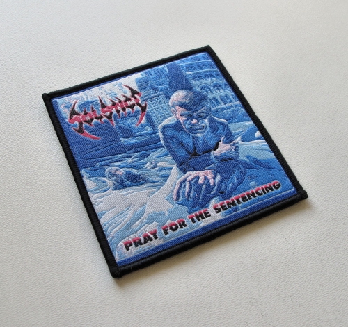 SOLSTICE - Pray for the Sentencing [black] -- woven patch.JPG