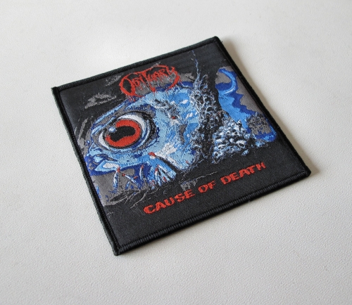 OBITUARY - Cause of Death [black] -- woven patch.JPG