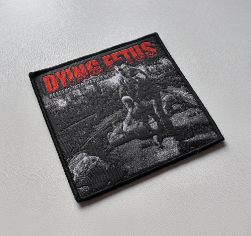 DYING FETUS - Descend into Depravity [black] -- woven patch.JPG
