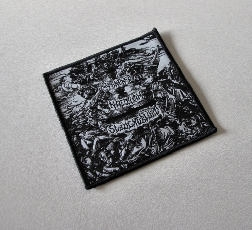 DARKENED NOCTURM SLAUGHTERCULT - Follow the Calls for Battle [black] -- woven patch.JPG
