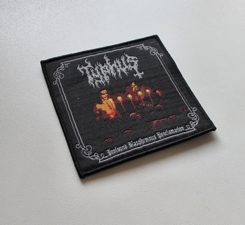 TYPHUS - Profound Blasphemous Proclamation [black] -- woven patch.JPG