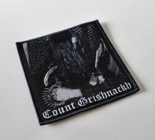 BURZUM - Count Grishnackh [gray] -- woven patch.JPG