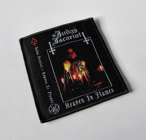 JUDAS ISCARIOT - Heaven in Flames [black] -- woven patch.JPG