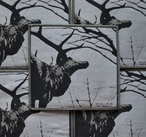 AGALLOCH - The Mantle [gray] -- woven patch.JPG