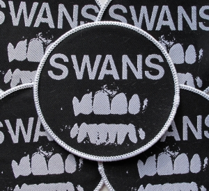 SWANS - Filth [white] -- woven patch 