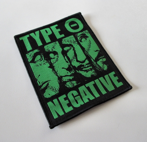 TYPE O NEGATIVE - Faces [black] -- woven patch.JPG
