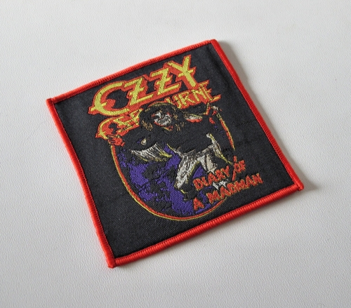 OZZY OSBOURNE - Diary of a Madman #2 [red] -- woven patch.JPG