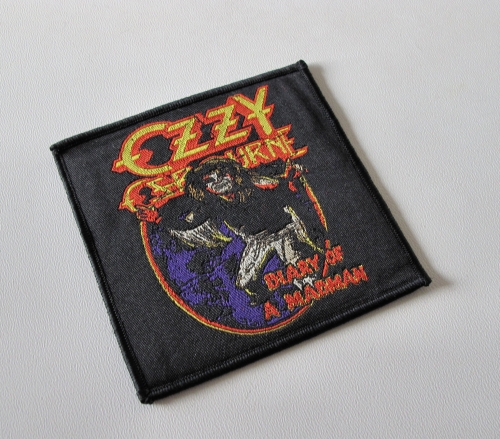 OZZY OSBOURNE - Diary of a Madman #2 [black] -- woven patch.JPG