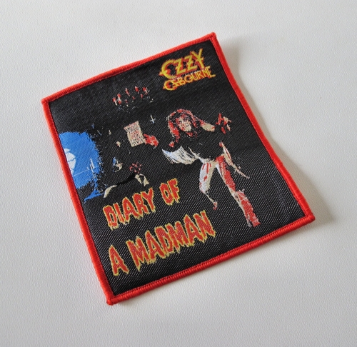 OZZY OSBOURNE - Diary of a Madman [red] -- woven patch.JPG