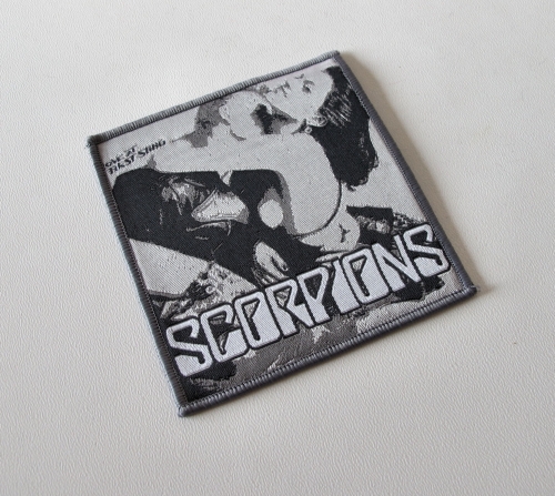 SCORPIONS - Love at First Sting [gray] -- woven patch.JPG