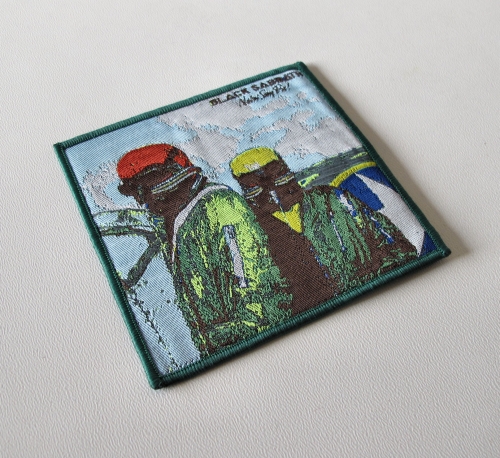 BLACK SABBATH - Never Say Die! [green] -- woven patch.JPG