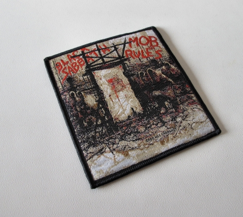 BLACK SABBATH - Mob Rules [black] -- woven patch.JPG