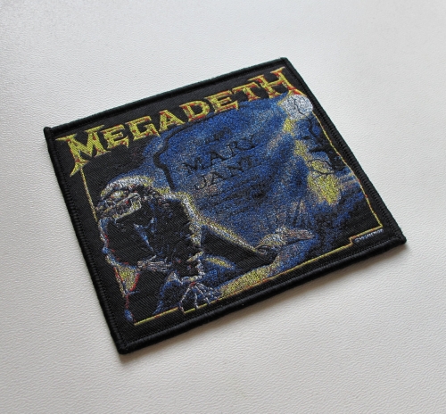 MEGADETH - Mary Jane [black] -- woven patch.JPG