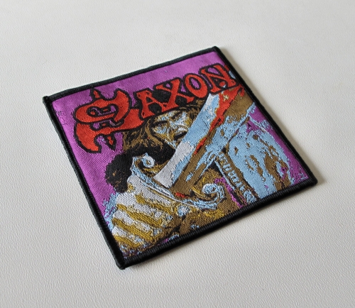 SAXON - Saxon [black] -- woven patch.JPG