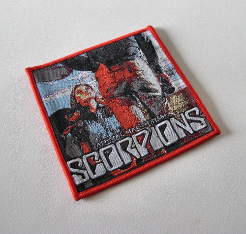 SCORPIONS - Animal Magnetism [red] -- woven patch.JPG