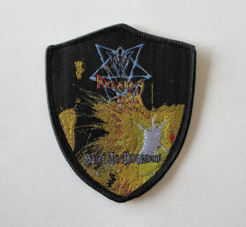 RUNNING WILD - Gates to Purgatory [black] -- woven patch.JPG