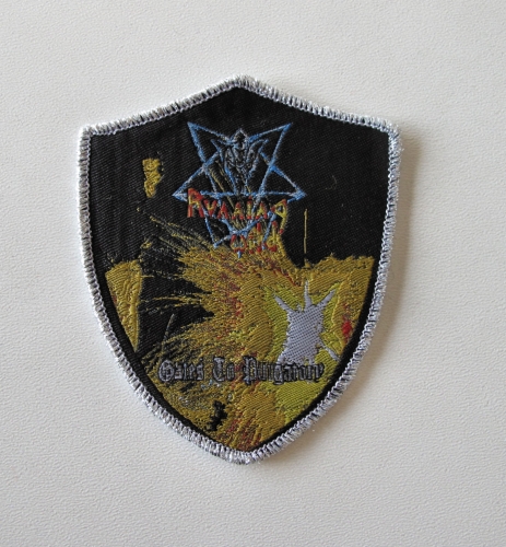 RUNNING WILD - Gates to Purgatory [silver] -- woven patch.JPG