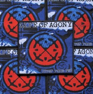 LIFE OF AGONY - River Runs Red [black] -- woven patch