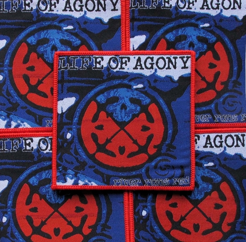 LIFE OF AGONY - River Runs Red [red] -- woven patch.JPG