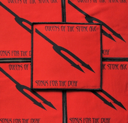 QUEENS OF THE STONE AGE - Songs for the Deaf [black] -- woven patch.JPG