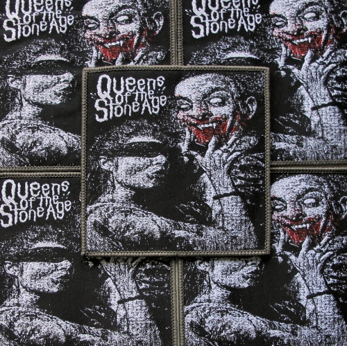 QUEENS OF THE STONE AGE - Vampire [gray] --  woven patch.JPG