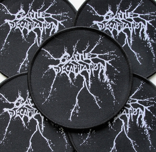 CATTLE DECAPITATION - Logo [black] -- woven patch.JPG