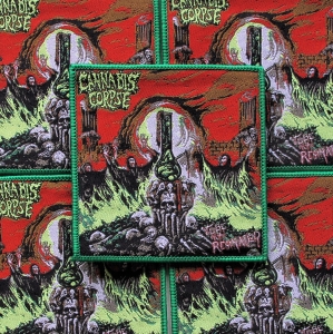 CANNABIS CORPSE - Tube of the Resinated [green] -- Woven Patch 