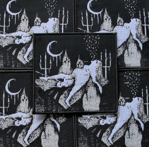 DRAGGED INTO SUNLIGHT - Hatred for Mankind [black] -- woven patch.JPG