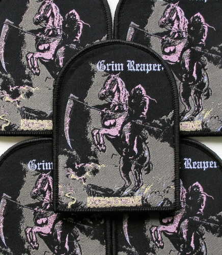 GRIM REAPER - See You in Hell [black] -- woven patch.JPG