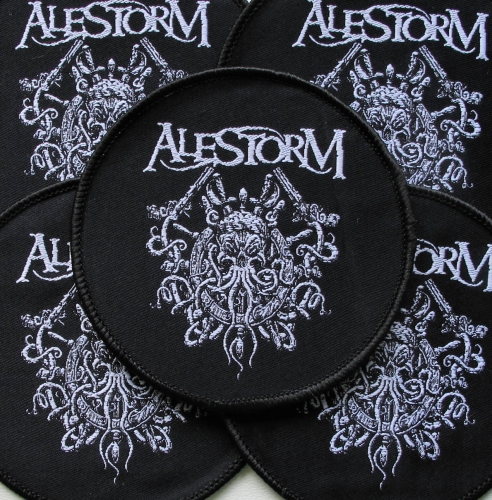 ALESTORM - Cthulhu [black] -- woven patch.JPG