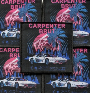 CARPENTER BRUT [black] -- woven patch