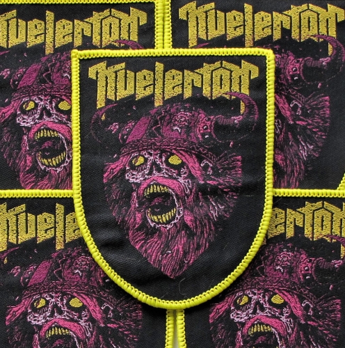 KVELERTAK - Viking [yellow] -- woven patch.JPG