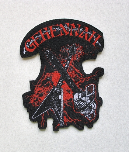 GEHENNAH - Brilliant Loud Overlords of Destruction [laser cut] -- woven patch.JPG