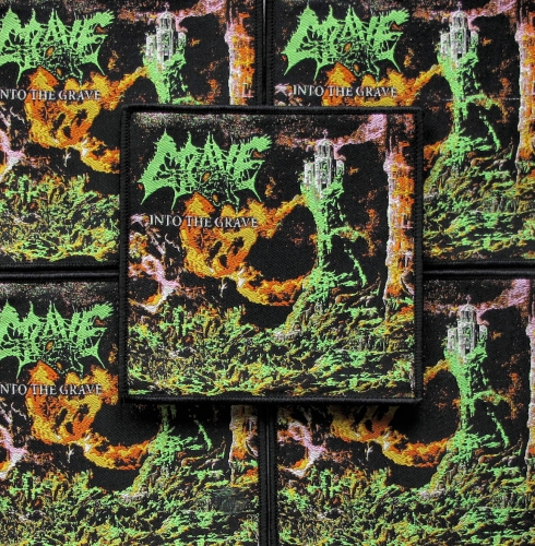 GRAVE - Into the Grave [black] -- woven patch.JPG