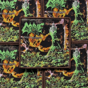 GRAVE - Into the Grave [brown] -- woven patch