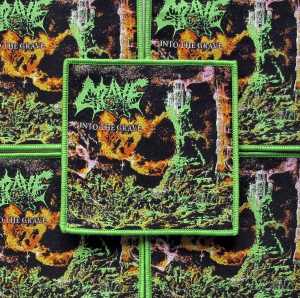 GRAVE - Into the Grave [green] -- woven patch