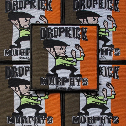 DROPKICK MURPHYS - Fighting Guy [black] -- woven patch.JPG