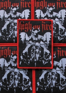 Naszywka HIGH ON FIRE - Biker [red]