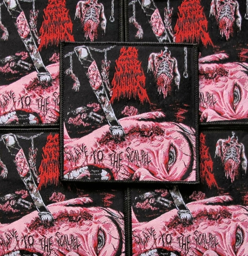 200 STAB WOUNDS - Slave To The Scalpel [black] -- woven patch.JPG