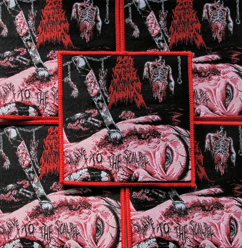 200 STAB WOUNDS - Slave To The Scalpel [red] -- woven patch.JPG