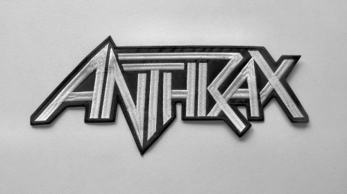 ANTHRAX - Logo [white] -- Embroidered Backpatch.JPG