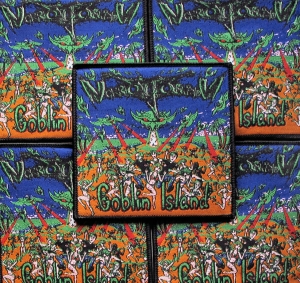 NEKROGOBLIKON - Goblin Island [black]  -- woven patch