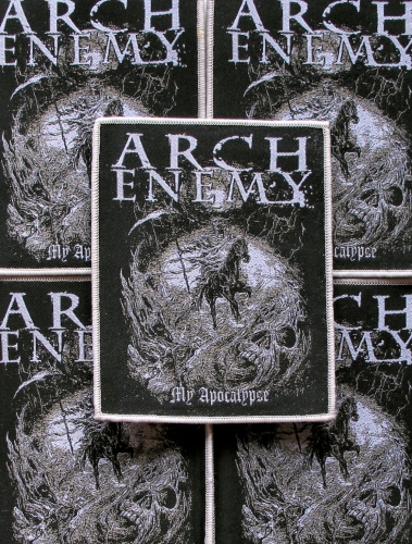 ARCH ENEMY - My Apocalypse [gray] -- woven patch.JPG
