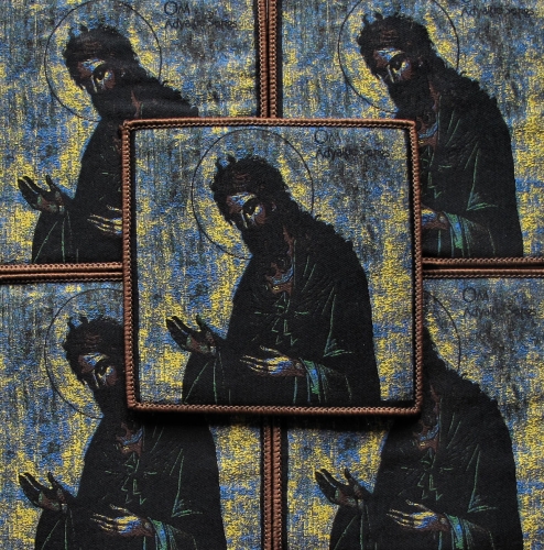 OM - Advaitic Songs [brown] -- woven patch.JPG