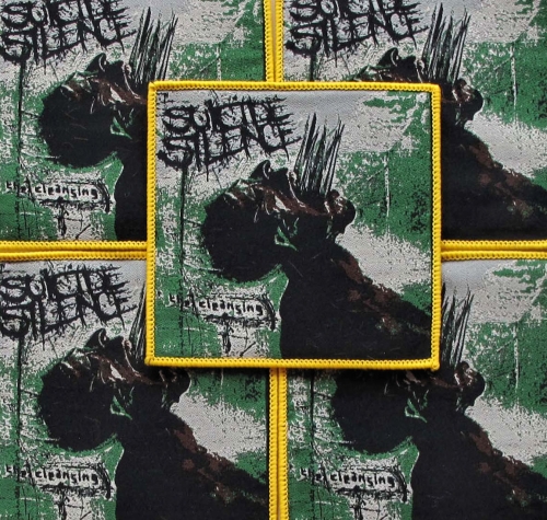 SUICIDE SILENCE -  The Cleansing [yellow] -- woven patch.JPG