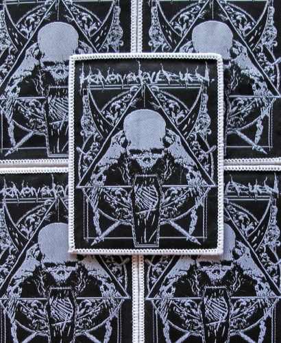 HEAVEN SHALL BURN - Skull [white] -- woven patch.JPG