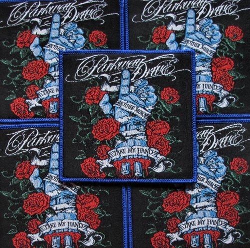 PARKWAY DRIVE - Take My Hand [blue] -- woven patch.JPG